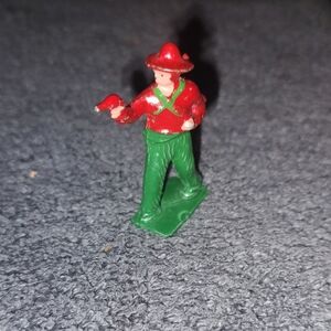 Red and Green Soldier Figure